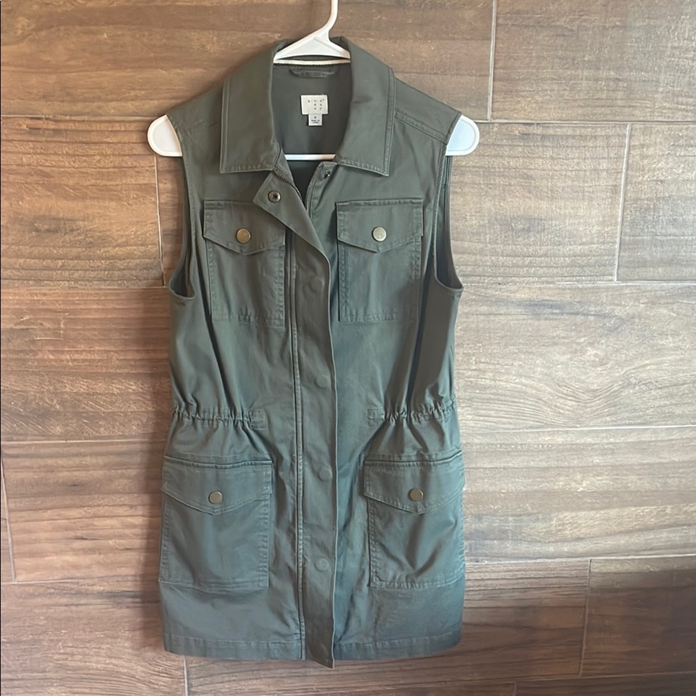 A New Day Olive Green Utility Vest
